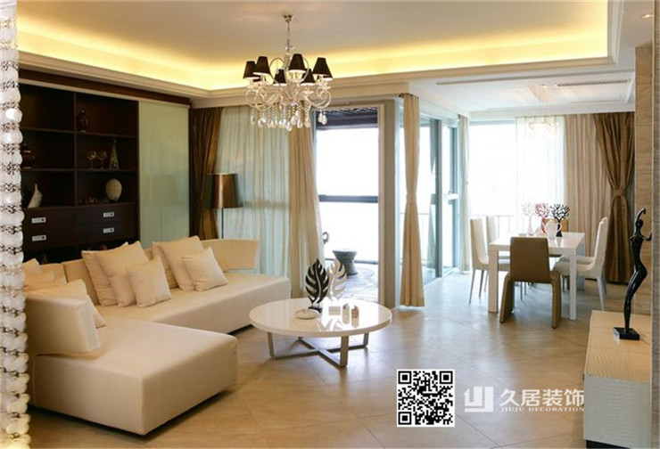 遠(yuǎn)洋香奈89㎡現(xiàn)代簡(jiǎn)約風(fēng)格裝修案例